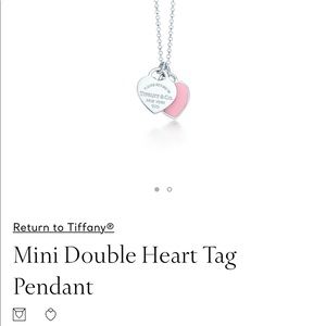 Tiffanie double heart necklace